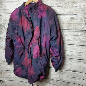 Vintage Womens Jacket Aeros By Kristen Blake Size Large. Tie Dye, 80’s, Full Zip